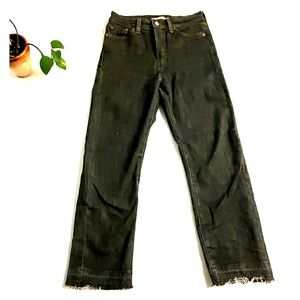 Levi's wedgie straight crop jeans